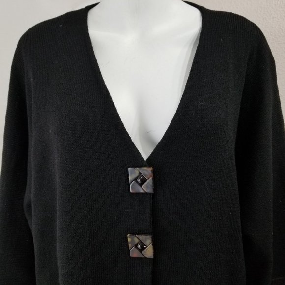 Michael Collection Jacket Skirt Top Tank 3 PC Plus 3X Black Brown Business Dress - Picture 6 of 9